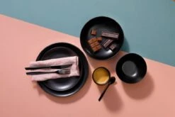 Mammoet Serviesset Moon Stoneware 6-persoons 24-delig Zwart -Huishoudelijk Serviesgoed 1200x800 212