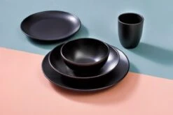 Mammoet Serviesset Moon Stoneware 6-persoons 24-delig Zwart -Huishoudelijk Serviesgoed 1200x800 213