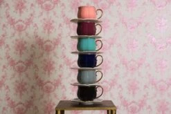 Clayre & Eef Kop En Schotel Set Van 6 250 Ml Meerkleurig Porselein Rond Bloemen Servies Cadeau Voor Haar Cappuccino -Huishoudelijk Serviesgoed 1200x800 222