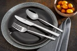 Sola Bestekset Luxor - Modern - 9 Persoons - 90 Delig - Zilverwit Edelstaal 18/10 - RVS - Zilver 7 Sola Bestekset Luxor - Modern - 9 Persoons - 90 Delig - Zilverwit Edelstaal 18/10 - RVS - Zilver -Huishoudelijk Serviesgoed 1200x801