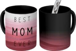 Magische Mok - Foto Op Warmte Mokken - Koffiemok - Best Mom Ever - Mama - Quotes - Spreuken - Magic Mok - Beker - 350 ML - Theemok - Mok Met Tekst