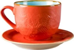 Vivi Oggi - Koffiekopjes Set Van 6 - Ø 9cm - Cappuccino - Kop En Schotel - 150 Ml - Italië -Huishoudelijk Serviesgoed 1200x805 1