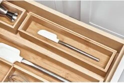 IDesign Bamboe Bakjes Voor Lade Stapelbaar D (15,5 X 30,5 X 5 Cm) - 45 - Stapelbaar & Decoratief -Huishoudelijk Serviesgoed 1200x812