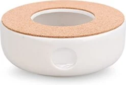 ConBlom Keramische Theepot, Warmer, Theewarmer, Koffiewarmer, Stoofje, Met Kurk-stoofje, Theepot Basis, Theefornuis, Melkwarmer Voor Thuis, Café, Theemelk (zonder Kaars En Theepot) -Huishoudelijk Serviesgoed 1200x814 4