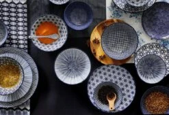 Tokyo Design Studio Nippon Blue Sushiserviesset - Porselein - 6 Delig - 2 Persoons -Huishoudelijk Serviesgoed 1200x819 9