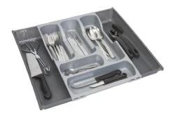 Curver Bestekbak - 5 Vaks - Uitschuifbaar Naar 7 Vaks - 42x30/52x6 Cm -Huishoudelijk Serviesgoed 1200x831