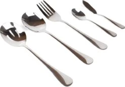 Dymund® 8 Persoons Bestekset - (45-delig) Bestek - Incl. Serveerlepel/Suikerlepel/Serveervork/Botermes - RVS - Zilver -Huishoudelijk Serviesgoed 1200x837