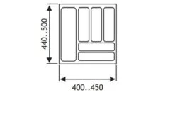 Culinorm Bestekbak - Besteklade - 45 Cm Breed X 50 Cm Diep - Grijs 5 Culinorm Bestekbak - Besteklade - 45 Cm Breed X 50 Cm Diep - Grijs -Huishoudelijk Serviesgoed 1200x850 4