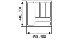 Culinorm Bestekbak - Besteklade - 50 Cm Breed X 50 Cm Diep - Grijs -Huishoudelijk Serviesgoed 1200x850 5