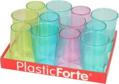 12x Stuks Drinkglazen/limonadeglazen Gekleurd 200 Ml - Sapglazen/waterglazen Onbreekbaar Kunststof Voor Kinderen -Huishoudelijk Serviesgoed 1200x852 4