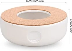 ConBlom Keramische Theepot, Warmer, Theewarmer, Koffiewarmer, Stoofje, Met Kurk-stoofje, Theepot Basis, Theefornuis, Melkwarmer Voor Thuis, Café, Theemelk (zonder Kaars En Theepot) -Huishoudelijk Serviesgoed 1200x855 7