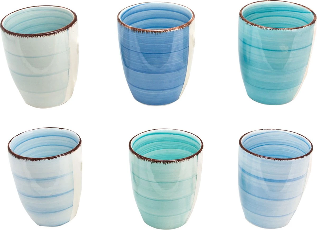 Studio Tavola Bekers Ocean Blue 160 Ml - 6 Stuks 3 Studio Tavola Bekers Ocean Blue 160 Ml - 6 Stuks - Afbeelding 3