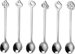 ESSENTIALS73 Luxe Theelepel - Koffielepel Set Van 6 RVS - Theelepeltje - Lepeltjes - Lepels - Koffielepeltje -Koffielepels - Theelepels - Lepel - Koffie - Thee - Lepeltje -Huishoudelijk Serviesgoed 1200x877