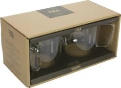 Gusta Fika - Glas - 300ml - Koffie Thee - 4 Stuks -Huishoudelijk Serviesgoed 1200x877 4