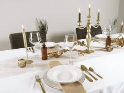 LeRijn® Serviesset Deventer 12 Persoons - 36 Delig - Licht Crème Wit Met Gouden Rand En Motief - Dinerborden - Soepborden - Dessertborden - Borden Servies - Bordenset -Huishoudelijk Serviesgoed 1200x899 40