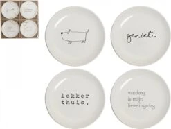 Gusta - Gebaksbordjes - ø 15 Cm - Set 4 Stuks - Porselein - Wit 9 Gusta - Gebaksbordjes - ø 15 Cm - Set 4 Stuks - Porselein - Wit -Huishoudelijk Serviesgoed 1200x906 15