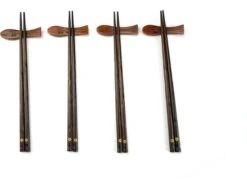 Asiansticks - Luxe Houten Chopsticks Met Houder - Sushiset Voor 4 Personen - Cadeauset -Huishoudelijk Serviesgoed 1200x912