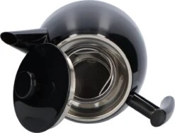 Vaja® Theepot Juliette Met Filter - Dubbelwandig -Theekan 1.0L - Glimmend Zwart -Huishoudelijk Serviesgoed 1200x915 6