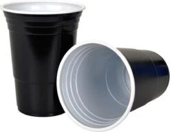 Merkloos Black Cups - 50stuk(s) - 475ml - Party Cups - Beerpong - Drankspel - Beerpong Bekers - Plastic Bekers -Huishoudelijk Serviesgoed 1200x929 5