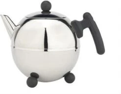 Bredemeijer - Theepot Bella Ronde 1,2L Zwart Beslag - Dubbelwandig -Huishoudelijk Serviesgoed 1200x932 1