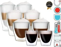 DUOS Gläser 2x (80, 200, 310, 400ml) - Feelino Dubbelwandige Glazen/thermoglazen/theeglazen/koffieglazen Met Zweefeffect Houden Dranken Langer Warm En Langer Koud 13 DUOS Gläser 2x (80, 200, 310, 400ml) - Feelino Dubbelwandige Glazen/thermoglazen/theeglazen/koffieglazen Met Zweefeffect Houden Dranken Langer Warm En Langer Koud -Huishoudelijk Serviesgoed 1200x935 1