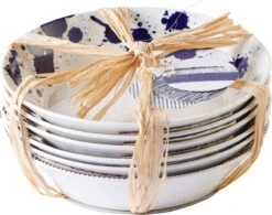 Royal Doulton Pacific - Pastaborden / Bordenset - Porselein - Wit / Blauw - ⌀ 22 Cm - 6 Stuks -Huishoudelijk Serviesgoed 1200x948 3