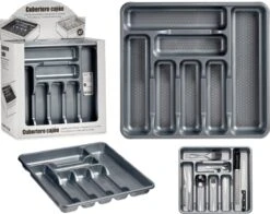 Kunststof Bestekbak/bestekhouder 7-vaks Grijs 42 X 39 Cm - Keukenlade/besteklade Inzetbakken 11 Kunststof Bestekbak/bestekhouder 7-vaks Grijs 42 X 39 Cm - Keukenlade/besteklade Inzetbakken -Huishoudelijk Serviesgoed 1200x951