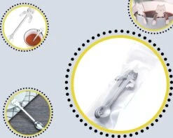 4 Theelepels Hangende Kat - Katten Koffielepel - RVS - Zilverkleurig -Huishoudelijk Serviesgoed 1200x955