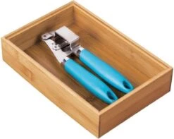 IDesign Bamboe Bakjes Voor Lade Stapelbaar D (15,5 X 30,5 X 5 Cm) - 45 - Stapelbaar & Decoratief -Huishoudelijk Serviesgoed 1200x958