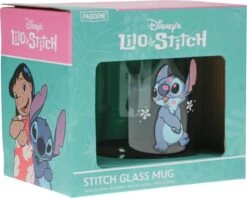 Disney - Stitch - Glazen Theemok - Transparant Met Opdruk - 330ml