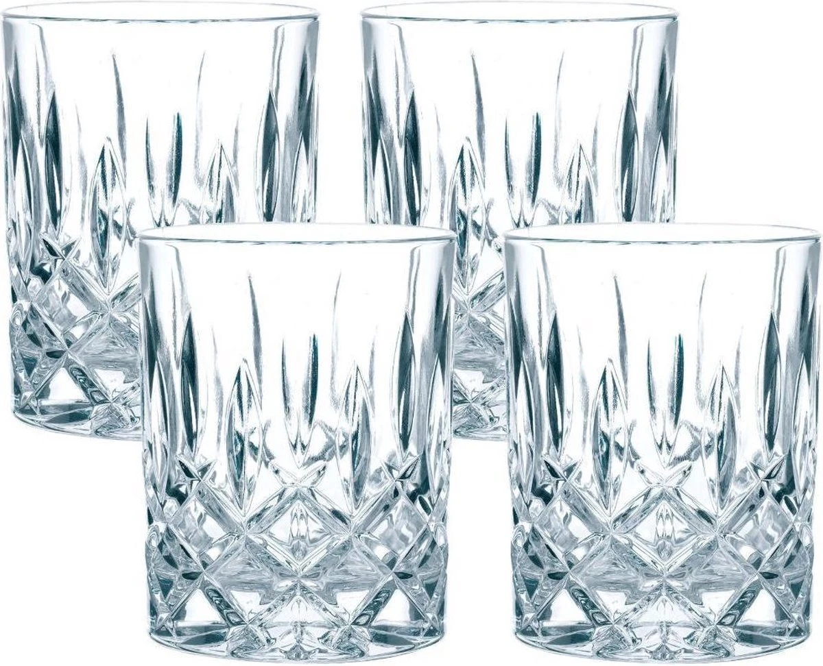 Merkloos Luxe Whiskey / Water Glazen CRYSTAL - Set Van 4 - Transparant - 300 Ml - Set Van 4 1 Merkloos Luxe Whiskey / Water Glazen CRYSTAL - Set Van 4 - Transparant - 300 Ml - Set Van 4