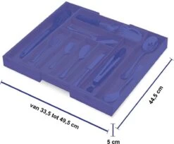 ACAZA Uitschuifbare Bestekbak In Bamboe Hout, Besteklade Met 7 Tot 9 Vakken, Ladeverdeler, Opbergbak, Bestekcassette, Verstelbaar -Huishoudelijk Serviesgoed 1200x989