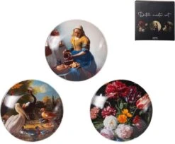 Gusta Hollandse Meesters - Gebaksbordje - ø15cm - Set 3 Stuks