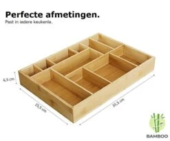 Merkloos Decopatent® Bestekbak - Lade Organizer - Besteklade - Bamboe - Hout - Bestek Bak Organizer Houder Voor Keukenla - Bestekcassette -Huishoudelijk Serviesgoed 1200x994 2