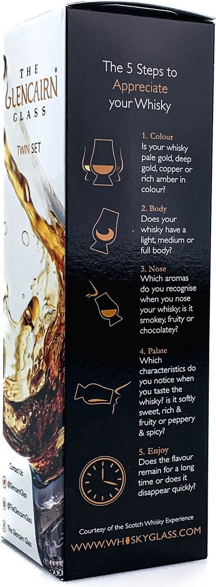 Glencairn 2x Whiskyglas Twinset - Kristal Loodvrij - Made In Scotland 3 Glencairn 2x Whiskyglas Twinset - Kristal Loodvrij - Made In Scotland - Afbeelding 3