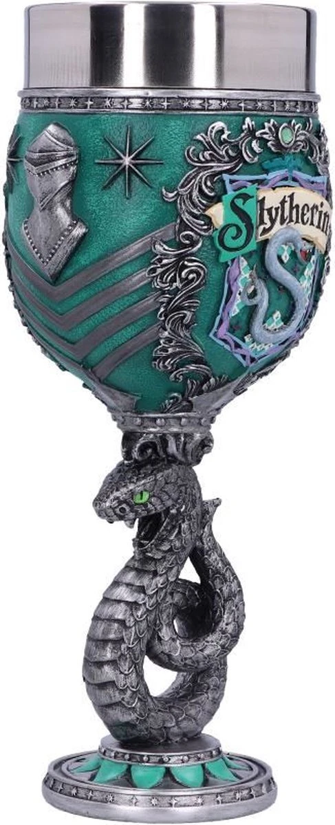 Nemesis Now - Harry Potter - Slytherin - Wijnkelk - Blauw - 19.5cm 4 Nemesis Now - Harry Potter - Slytherin - Wijnkelk - Blauw - 19.5cm - Afbeelding 4