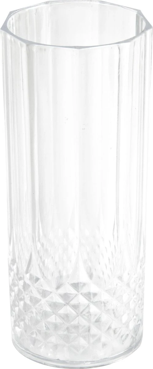 Merkloos 6x Stuks Herbruikbare Kunststof Longdrinkglazen 400 Ml Met Kristaleffect 2 Merkloos 6x Stuks Herbruikbare Kunststof Longdrinkglazen 400 Ml Met Kristaleffect - Afbeelding 2