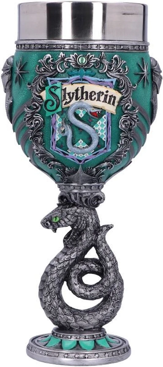 Nemesis Now - Harry Potter - Slytherin - Wijnkelk - Blauw - 19.5cm 1 Nemesis Now - Harry Potter - Slytherin - Wijnkelk - Blauw - 19.5cm