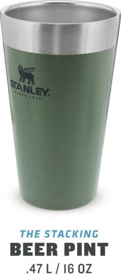 Stanley The Stacking Beer Pint 0,47l - Beker - Hammertone Green -Huishoudelijk Serviesgoed 532x1200 3