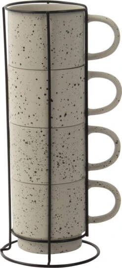 Gusta Rek Met Mokken Ivoor 350 Ml - 4 Stuks -Huishoudelijk Serviesgoed 549x1200 2