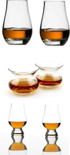 Whisky Glazen Proefset - 2x Glencairn - 2x Spey Dram- 2x Neat - Whisky Unlimited