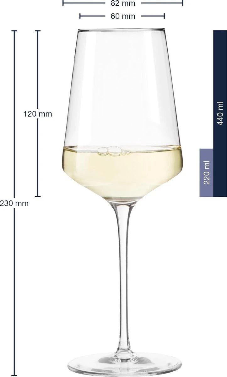 Leonardo Witte Wijnglas Puccini - 400 Ml - Set 6 Stuks 2 Leonardo Witte Wijnglas Puccini - 400 Ml - Set 6 Stuks - Afbeelding 2