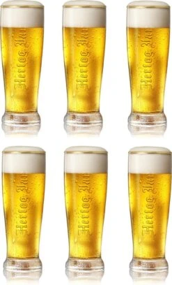 Hertog Jan - Bierglas Fluitje Embossed 250ml - 6 Stuks