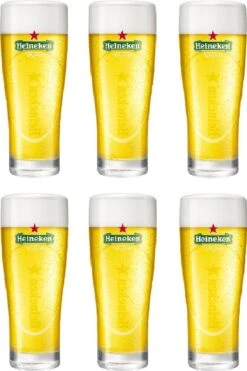 Heineken Ellipse Bierglas - 0.25 L - 6 Stuks -Huishoudelijk Serviesgoed 798x1200