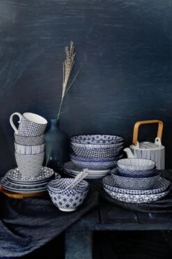 Tokyo Design Studio Nippon Blue Sushiserviesset - Porselein - 6 Delig - 2 Persoons -Huishoudelijk Serviesgoed 799x1200 16