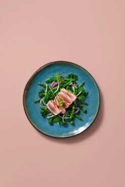 Palmer Bord Lotus 27.5 Cm Zwart Turquoise Stoneware 2 Stuk(s) -Huishoudelijk Serviesgoed 800x1200 50