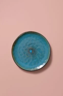 Palmer Bord Lotus 27.5 Cm Zwart Turquoise Stoneware 2 Stuk(s) -Huishoudelijk Serviesgoed 800x1200 52