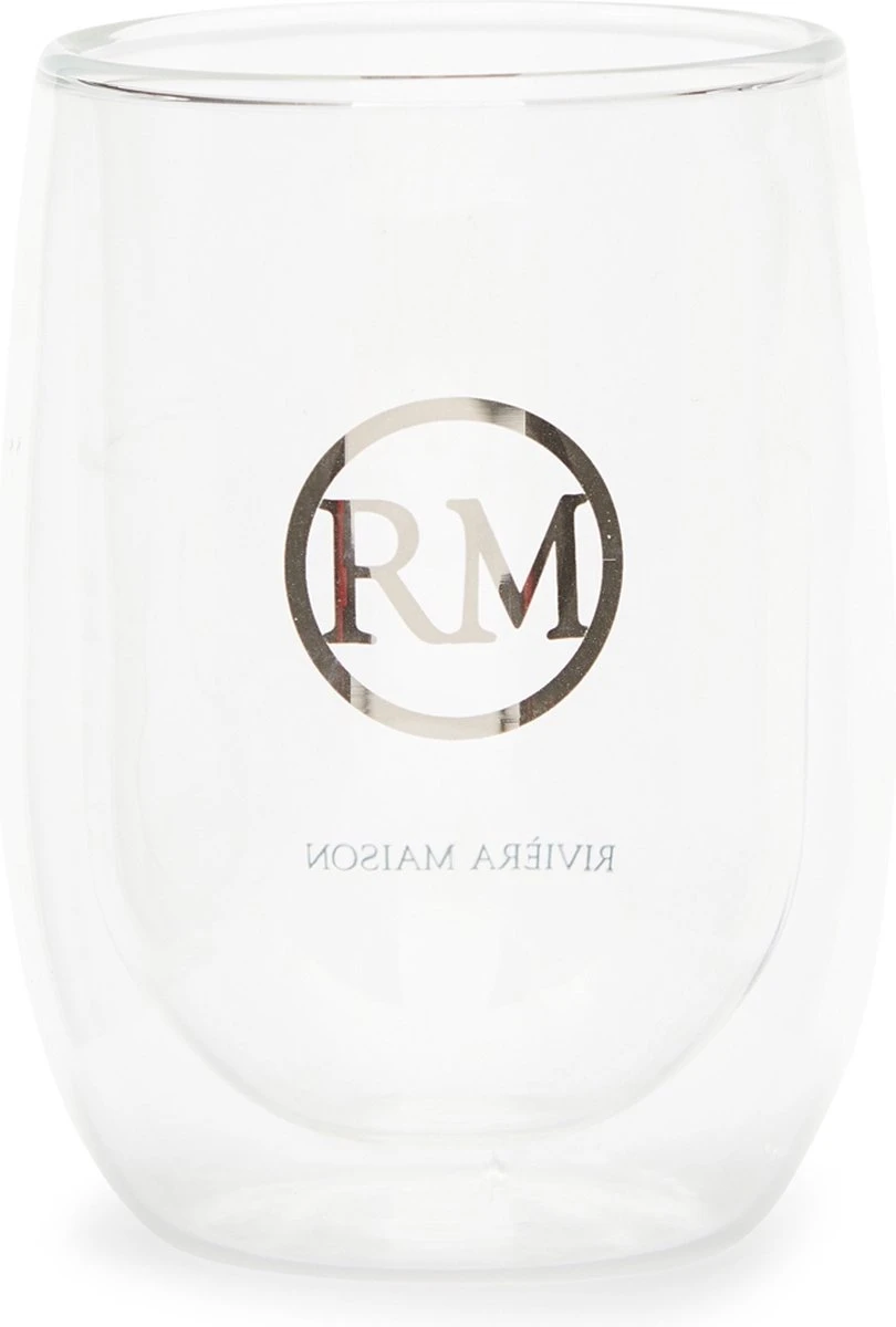 Riviera Maison Dubbelwandig Theeglas, Koffieglas Met RM Logo - Love RM Double Wall Glass - Transparant - Glas - Maat M - 250 Ml 1 Riviera Maison Dubbelwandig Theeglas, Koffieglas Met RM Logo - Love RM Double Wall Glass - Transparant - Glas - Maat M - 250 Ml