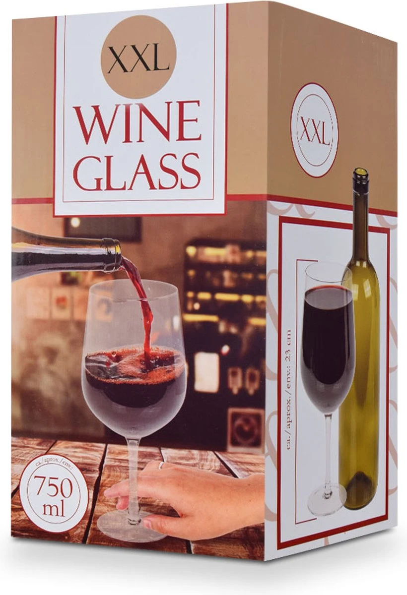 MikaMax XXL Wijnglas - Wijnglas Groot - 0.75L 11 MikaMax XXL Wijnglas - Wijnglas Groot - 0.75L - Afbeelding 11