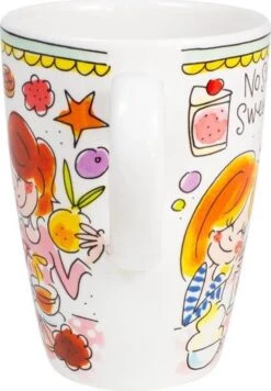 Blond Amsterdam Even Bijkletsen Beker XL 500 Ml - Mint Rand -Huishoudelijk Serviesgoed 833x1200 3